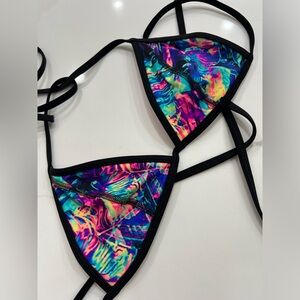 Victoria’s Secret neon colorful bikini top